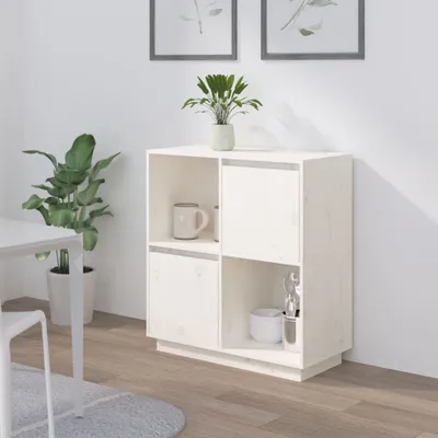 Obrázek produktu pro vidaXL Příborník bílý 74x35x80 cm Borovicový masiv