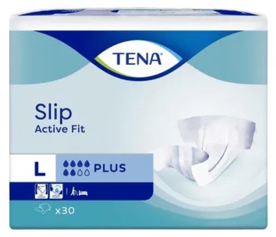 Image de Tena Slip Active Fit Plus Large - 3 paquets de 30 protections