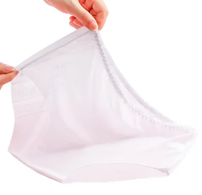 Produktbild von Damenunterwäsche, mittelhoch geschnitten, nahtlos, transparentes Netzgewebe, ultradünn, y, durchsichtig, weiche Nylon-Slips