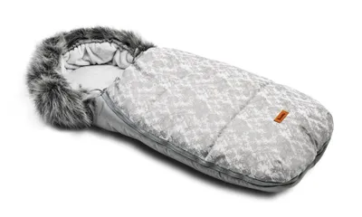 Produktbild von SENSILLO - Fusack Kinderwagen Winter - Auenstoff Wasserabweisend - 100x50cm - Hellgrau