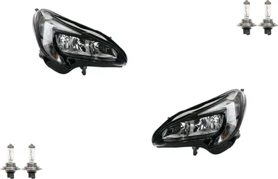 Obrázok produktu pre Johns, halogenové sv?tlomety vhodné pro Opel Corsa ?erná 14- sada Li. Re s H7 H7 LWR