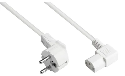 Obrázek produktu pro Alcasa P0131-W050, 5 m, Zásuvka typu E+F, C13 rozdvojovač, H05VV-F, 250 V, 10 A
