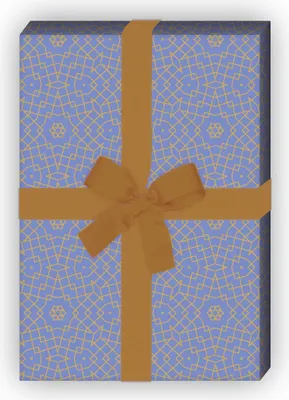 Produktbild von Ornament Geschenkpapier Set edlem Stern Mosaik, lila - G8485, 32 x 48cm