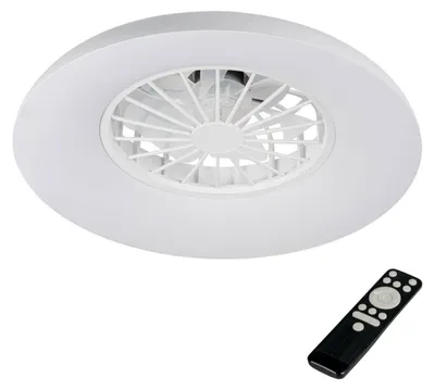 Produktbild von Kanlux LED Deckenleuchte mit Ventilator Plave 24W RGB + CCT 3000-6500K Fernbedienung Weiß Ø48,5cm 46370