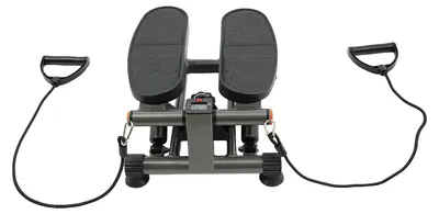 Image de Step machine, bandes de résistance, écran LCD, noir