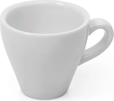 Produktbild von 48x Espresso Tasse Obertasse Italia 90 ml weiß, Porzellan