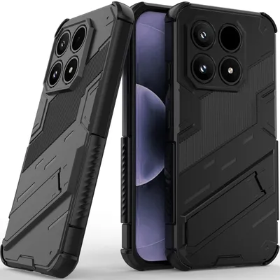 Produktbild von Armor Hülle für Xiaomi 17 Hybrid PC TPU Bumper Stoßfestes Schutzhülle mit Standfunktion Schwarz