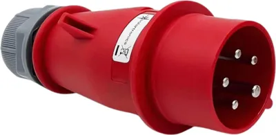 Produktbild von (1 - 10er Pack) CEE-Stecker 16A 400V, IP44, 5-polig männlich 3P+N+E : 1 Paar Anzahl: 1 Paar