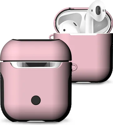 Produktbild von Mobigear Frosted  Apple AirPods 2 Hardcase Hülle - Pink