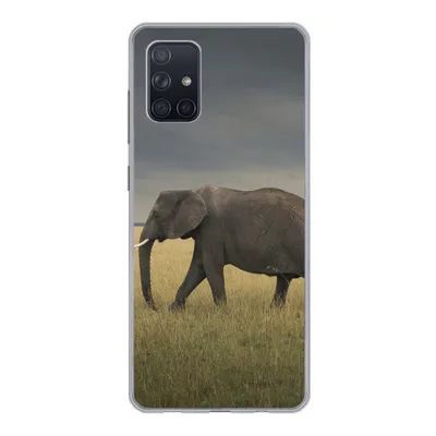 Produktbild von MuchoWow® Handyhülle Schutzhülle Hülle für Samsung Galaxy A51 5G Elefant - Savanne - Tiere - Natur Silikon Softcase Handy Hülle - Abbildung
