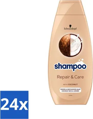 Produktbild von Schwarzkopf - Shampoo Repair & Care - Regeneriert geschädigtes Haar - 400 ml - Vorteilspack - 24 Stücke