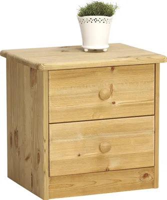 Produktbild von Steens - Mario Kommode 2 Schubladen - Material: Kiefer - Verarbeitung: Gelaugt-Geölt - H x B x T - 41 x 42 x 35  cm
