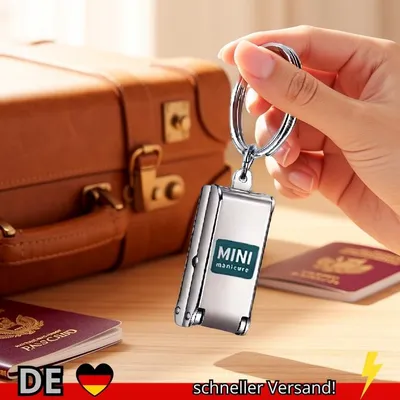 Produktbild von Mini-Nagelknipser aus Edelstahl mit Feilenfunktion Exquisites Faltbares