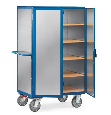 Produktbild von fetra 5592, Aluminium, Stahl, Regalwagen, Aluminium, Blau, 750 kg, 4 Rad/Räder, 20 cm