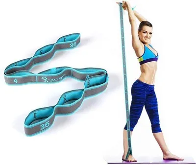 Produktbild von Famanu Yogaset mit 8 Schlaufen - waschbar, elastisch und tragbar