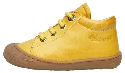 Immagine prodotto di Scarpe da passeggio per bambini Naturino Cocoon, in pelle scamosciata gialla, taglia 19