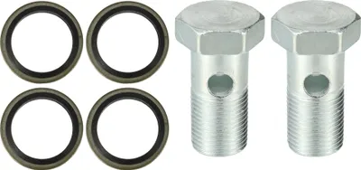 Image de 2 Ensemble Adaptateur de Raccord de Frein Universel pour Voiture M18 x 1.5
