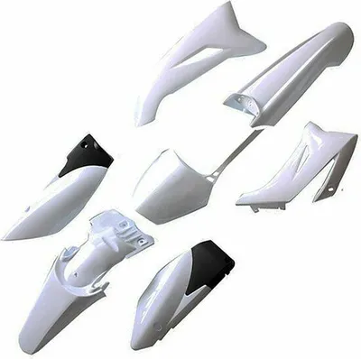 Produktbild von Verkleidung SET aus Kunststoff TTR Weiß Dirtbike Pitbike 110 -125 ccm - HMParts