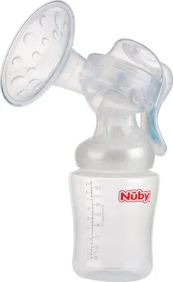 Produktbild von Nuby Handmilchpumpe mit 240 ml Fassungsvermögen mehrfarbig One Size