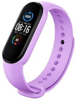 Immagine prodotto di Braccialetto per Xiaomi Mi Band, modelli M5 e M6, fitness tracker, colore rosa acceso