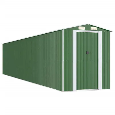 Produktbild von vidaXL Geräteschuppen Grün 192x1021x223 cm Verzinkter Stahl
