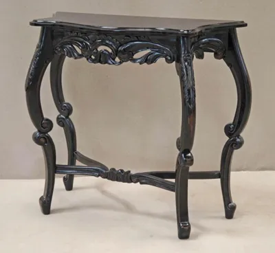 Produktbild von Casa Padrino Barock Konsolentisch Antik Stil Schwarz - Shabby Chic - Medium Size