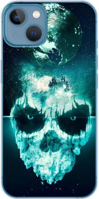 Produktbild von König Design Hülle kompatibel mit Apple iPhone 14 Plus Kunststoff Soft Handyhülle - Handy Case Totenkopf