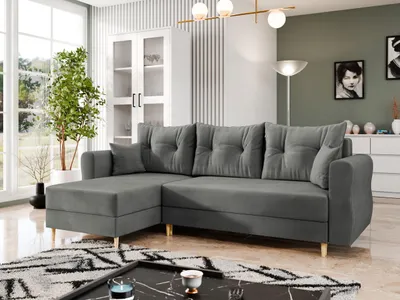 Obrázek produktu pro Rohová sedací souprava EXETER - šedá