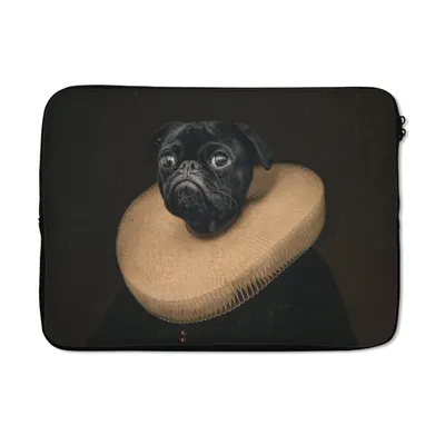 Obrázok produktu pre Puzdro na notebook 14 palcov Maľba - Mops - Starí majstri Taška na notebook