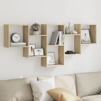 Image de Maison Exclusive - Étagère murale Chêne Sonoma 159x18x66 cm Matériau dérivé du bois