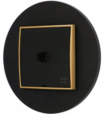 Produktbild von Karlik MINI Kreuzschalter 1-polig Schwarz Matt/Gold