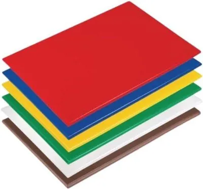 Produktbild von Professionelle Schneidbrett - Keuchenschneidbrett - Küchen - Nahrungsbereitung - Hochleistungsplastik - 400x300x20mm - Rot