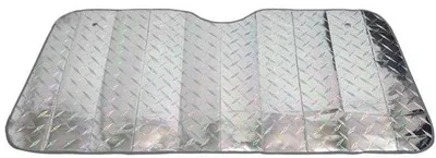 Productafbeelding van Uitklapbaar zonnescherm - UV-bescherming - Warmtereflectie - 2 klemmen - Ideaal voor grote terrassen - 130x70 cm