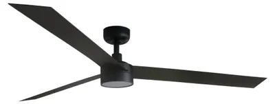 Zdjęcie produktu dla Energooszczędny wentylator sufitowy z oświetleniem LED i pilotem Cruiser XL Black 160 cm