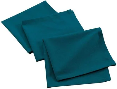 Obrázok produktu pre Uteráky z recyklovanej bavlny – sada 3 ks – nebovo modré – 40 x 40 cm