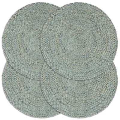 Produktbild von Tischsets 4 Stk. Uni Olivgrün 38 cm Rund Jute , Tischsets Design 2024