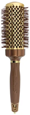Produktbild von Olivia Garden Expert Blowout Rundbürste, Gold/Braun, 55mm - Profi-Haarbürste für Föhnen und Stylen