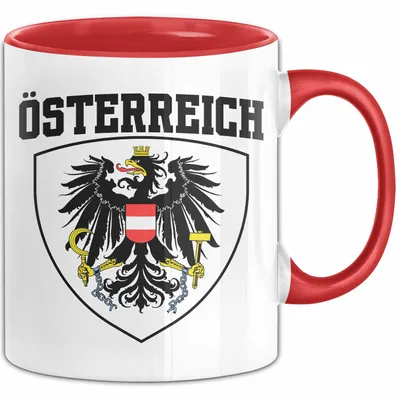 Produktbild von Österreich Tasse Geschenk Flagge Austria (Rot)