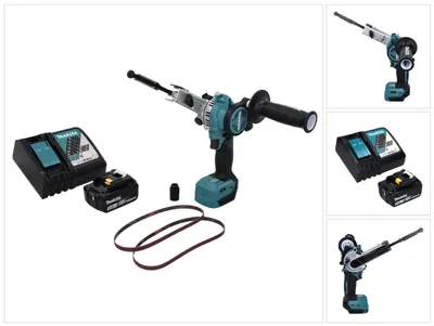Image de Makita DBS 180 RT1 Lime à bande sans fil 18 V 9 x 533 mm Brushless + 1x batterie 5,0 Ah + chargeur