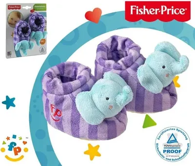 Produktbild von Fisher-Price Baby Rasselschuhe, Design Elefant