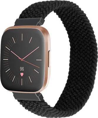 Immagine prodotto di INF Cinturino per orologio in nylon Nero L Fitbit Versa/Versa 2