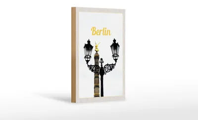 Produktbild von Holzschild Reise 12x18 cm Berlin Deutschland Siegessäule Reise