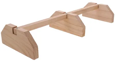 Obrázek produktu pro Solidchoice – Přírodní dřevěná hrazda pro slepice s podstavcem, 50 cm