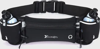 Produktbild von Huefttasche Laufguertel mit Wasserflaschen Telefon Tasche wasserdicht fuer Sport Fitness