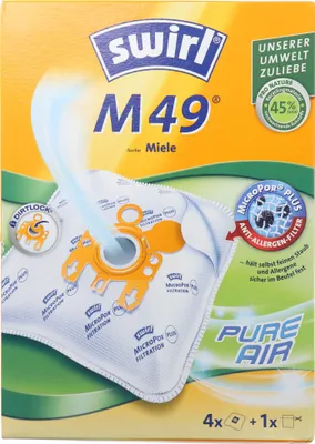 Produktbild von Swirl Staubsaugerbeutel M49 MicroPor Plus für Miele Staubsauger