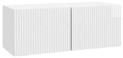 Image de Meuble TV mural Montage mural Blanc brillant 78,5 x 31 x 30 cm