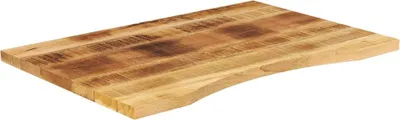 Zdjęcie produktu dla vidaXL Blat biurka z wnęką 90x60x2,5 cm lite drewno mango