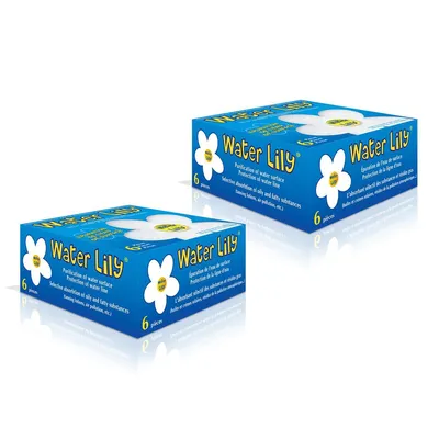 Produktbild von 12 Toucan Water Lily Absorptions-Schwamm für Pool und Whirlpool, 2 x 6 Stück