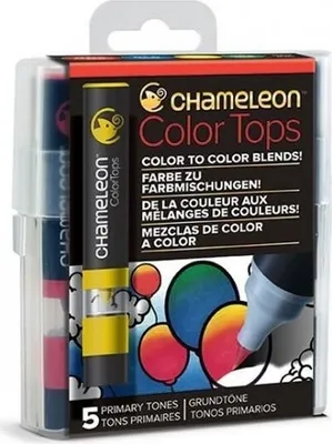 Immagine prodotto di Set Top colorati, 5 pezzi - toni di base