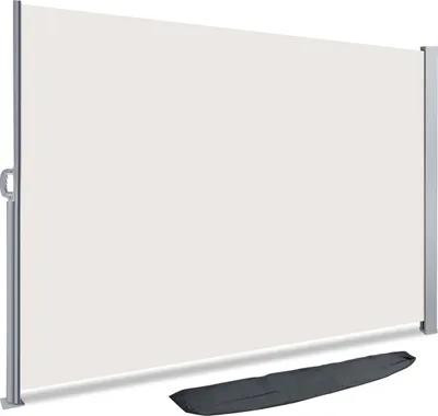 Produktbild von VOUNOT® Seitenmarkise Ausziehbar, Sichtschutz, 140 x 300 cm, Seitenrollo Markise Sichtschutz für Balkon Terrasse, Beige
